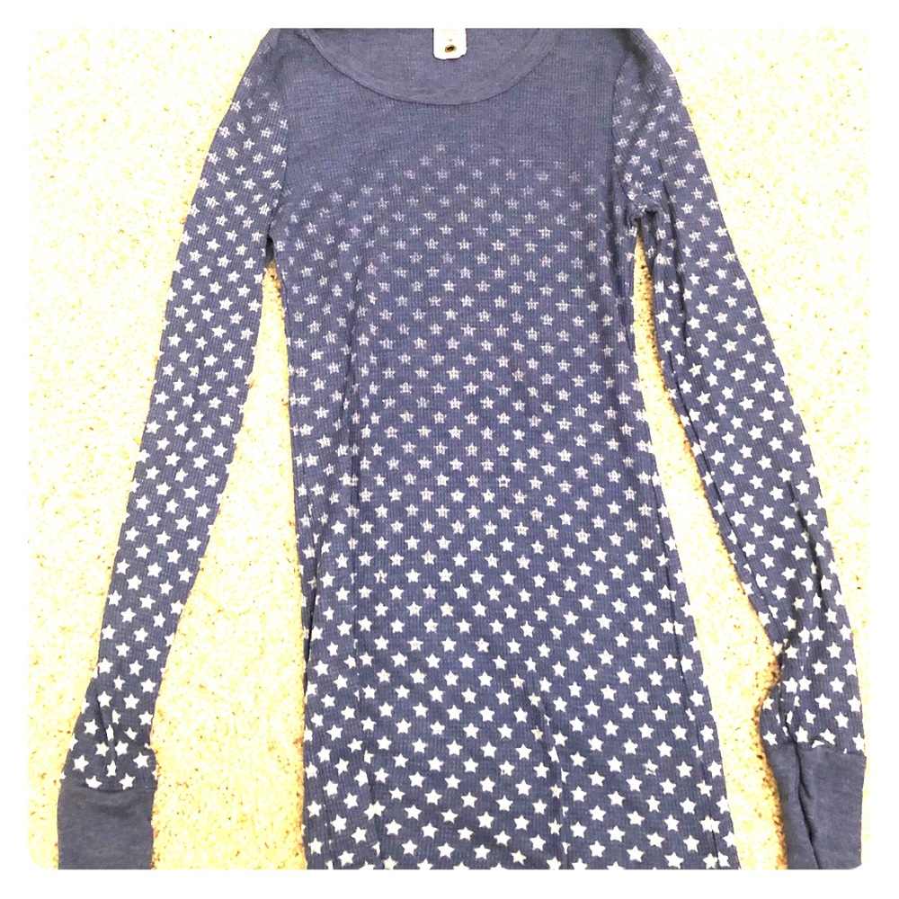 Free People star fade long sleeve